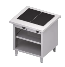Stanowisko z płytą grzewczą ceramiczną , zabudowane 799x750x880 | Stalgast ST233081