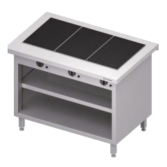 Stanowisko z płytą grzewczą ceramiczną , zabudowane 1132x750x880 | Stalgast ST233111