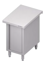 Stanowisko neutralne, zabudowane, drzwi skrzydłowe 500x750x880 | Stalgast ST235051