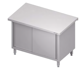 Stanowisko neutralne, zabudowane, drzwi suwane 1200x750x880 | Stalgast ST237121