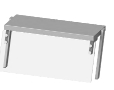 Nadstawka pojedyncza grzewcza 1100x450x450 | Stalgast ST251111