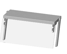 Nadstawka pojedyncza  z oświetleniem 1100x450x450 | Stalgast ST252111