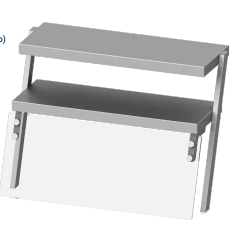 Nadstawka podwójna neutralna 1110x540x700 | Stalgast ST253111