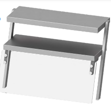 Nadstawka podwójna grzewcza 1110x540x700 | Stalgast ST254111