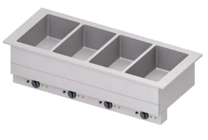 Wanna bemarowe wodna, 4xGN 1/1, czterokomorowe 1480x620x390 | Stalgast ST326151
