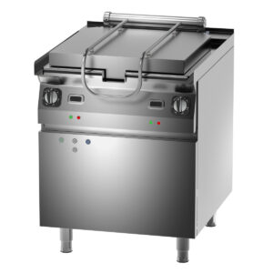 Patelnia indukcyjna /nierdzewna/ przechył misy mechaniczny 50l 10kW | Kromet 000.PE-02i