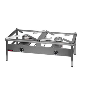 Taboret podgrzewczy gazowy. 2-palnikowy 18kW | Kromet 000.TG-2