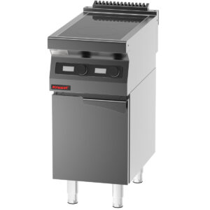 Kuchnia indukcyjna 2x3,5kW na podstawie szafkowej zamkniętej | Kromet 700.KE-2i/400.S.D