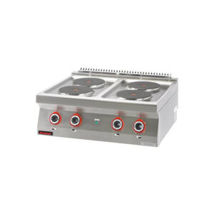Kuchnia elektryczna 4 płyty okrągłe 4x2,6kW | Kromet 700.KE-4