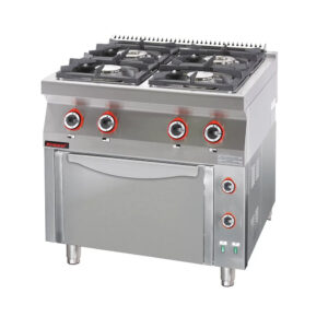 Kuchnia gazowa z piekarnikiem elektrycznym | Kromet 700.KG-4/PE-1