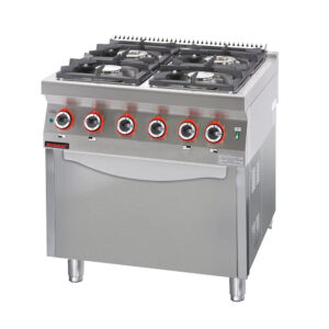 Kuchnia gazowa z piekarnikiem elektrycznym | Kromet 700.KG-4/PE-2