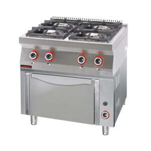 Kuchnia gazowa z piekarnikiem gazowym | Kromet 700.KG-4/PG-1