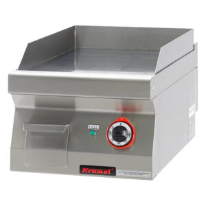 Płyta grillowa gładka chromowana 400 mm 4,8kW | Kromet 700.PBE-400G