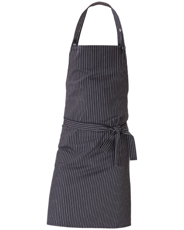 fartuch przedni 4454 czarny bialy