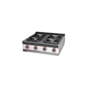 Kuchnia gazowa 4 palnikowa 1x4,5kW+ 1x7,5kW + 2x9,0 kW | Kromet 900.KG-4