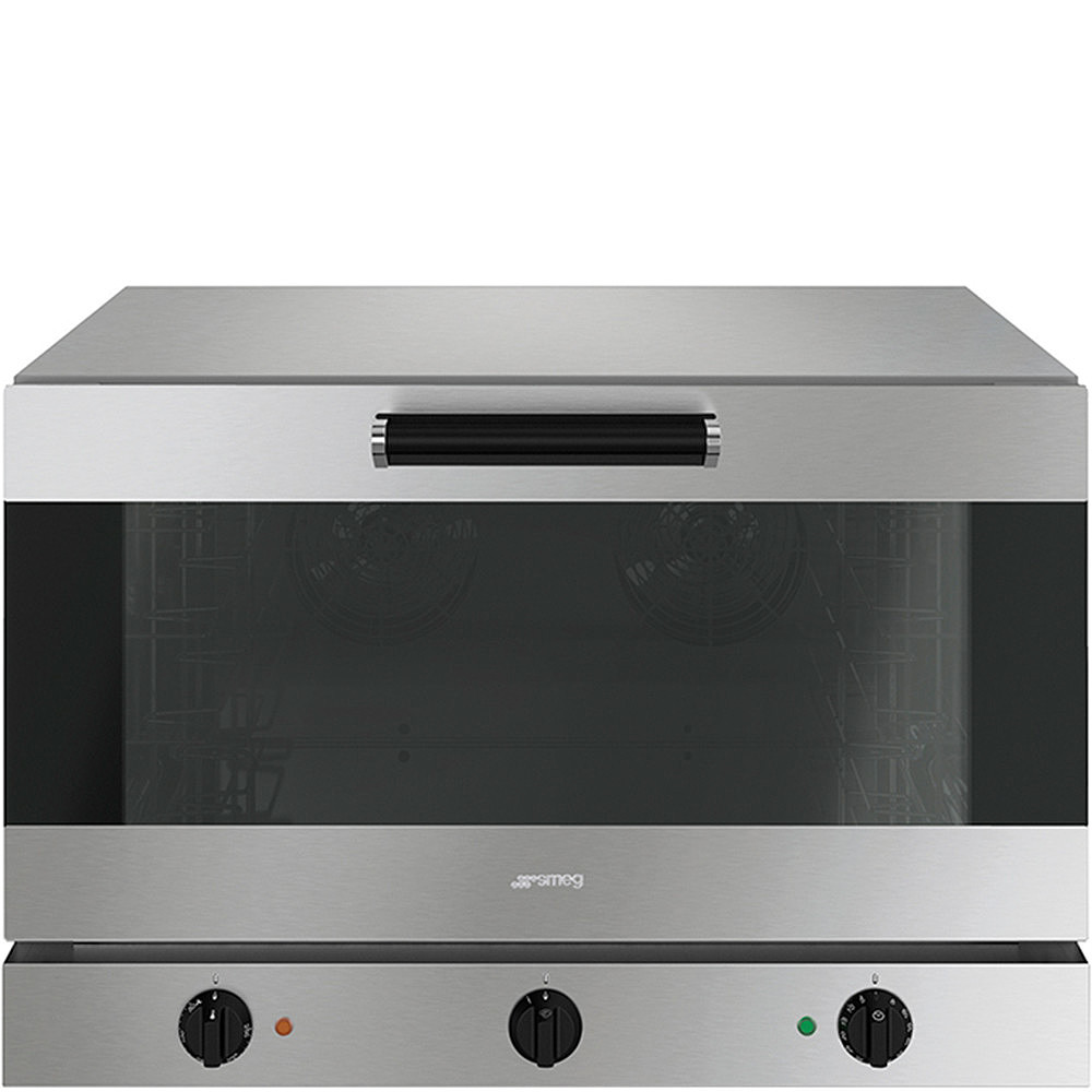 Piec konwekcyjny, 4 blachy, elektromechaniczny, manualne nawilżanie, zawias uchylny | Smeg ALFA420H-2