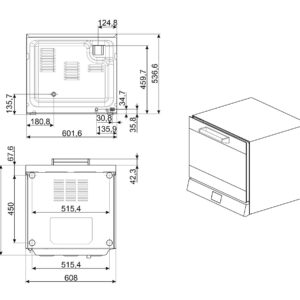 Piec wielofunkcyjny, 4 blachy, elektroniczny, 5 poziomów nawilżania, 2-etapowe pieczenie | Smeg ALFA43XE2HDS