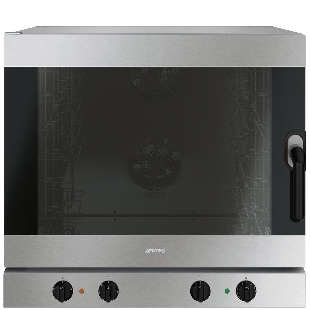 Piec konwekcyjny, 6 blach, elektromechaniczny, manualne nawilżanie, zawias po lewej stronie | Smeg ALFA625H-2