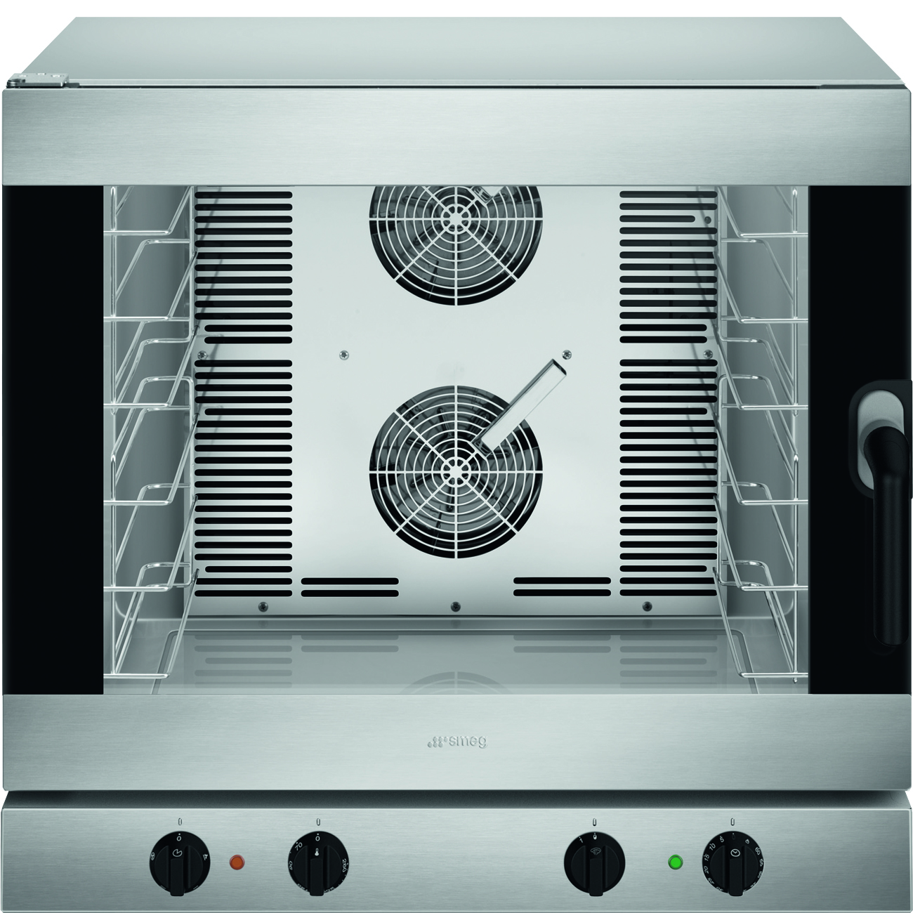 Piec konwekcyjny, 6 blach, elektromechaniczny, manualne nawilżanie, zawias po prawej stronie | Smeg ALFA625HR-2