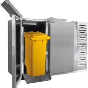 Schładzarka na odpady z dnem izolowanym, 1-drzwiowa 1080×866×1346 | Dora Metal BLOD-1240