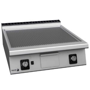 Płyta grillowa gazowa ryflowana podwójna chromowana | Fagor FT-G910 C R