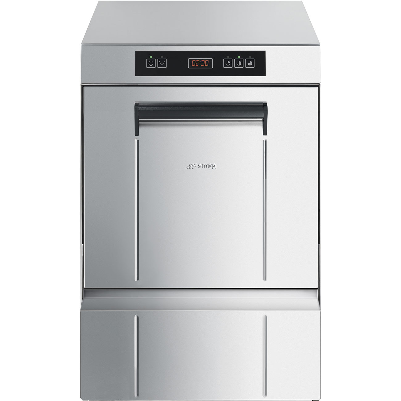 Zmywarka do szkła, kosz 400x400 mm, podłączenie jednofazowe, system płukania HTR, wbudowany zmiękczacz | Smeg SPG405MS