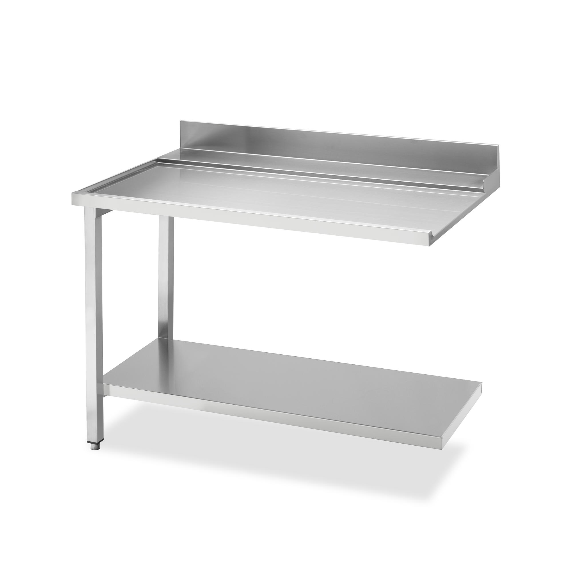 Stół wyładowczy, cokół (100) oraz półka dolna, 1200x720x821,5, lewy element | Smeg WTX51200L