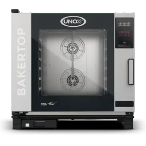 Piec konwekcyjno-parowy BAKERTOP MIND.Maps™ COUNTERTOP ONE 6 blach 600x400 Elektryczny | Unox XEBC-06EU-E1RM