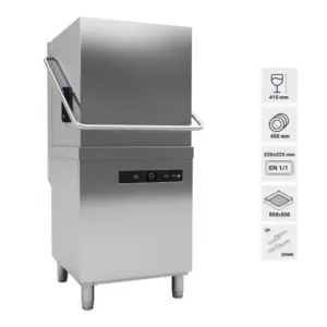 Zmywarka kapturowa 500x500 Concept + z pompą płuczącą | Fagor WHP-503 D