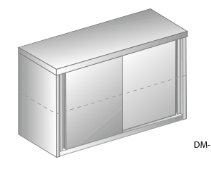 Szafka wisząca z drzwiami suwanymi 1000x400x600 | Dora Metal  DM 3316 N