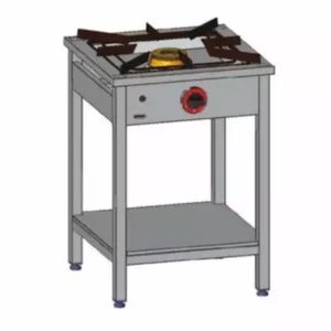 Taboret gazowy, wersja wysoka z półką | Egaz, TG-105.III