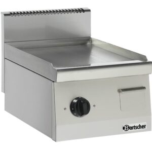 Płyta grillowa 600, B400, gładka | Bartscher 132115