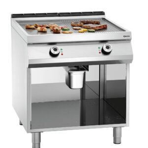 Płyta grillowa elektryczna, 1/2+1/2, PO | Bartscher 296511