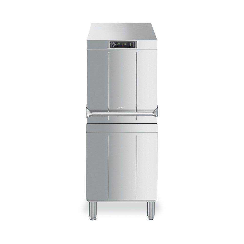 Zmywarka kapturowa, kosz 500x500 mm, system płukania HTR, system odzysku ciepła SHR+, wbudowany zmiękczacz | Smeg SPH515SH