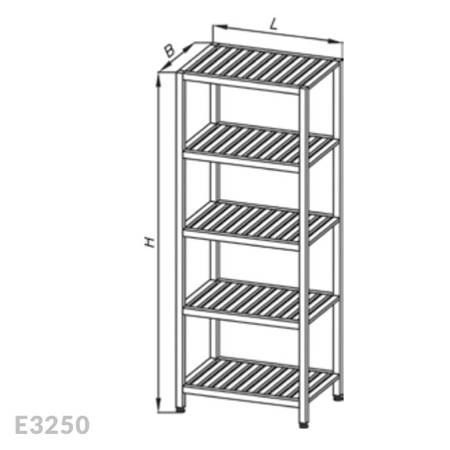 pol pm Regal nierdzewny Egaz E3250 900x400x1800 mm 1042228 1