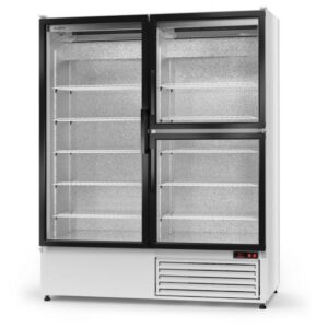 Szafa chłodnicza jednostronnie przeszklona, dwukomorowa, drzwi skrzydłowe SCh-S 1400/3D | RAPA