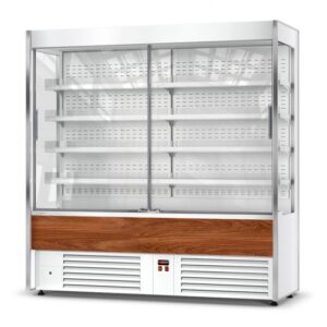 Regał chłodniczy RCh-SR 188/70 - MODUŁ - FRONT DREWNIANY | RAPA
