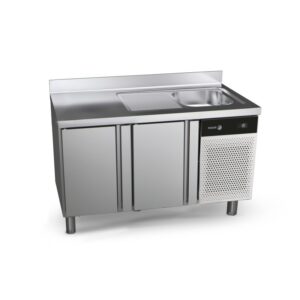 Stół chłodniczy dwudrzwiowy ze zlewem 700 Concept | Fagor CCP-2G/S