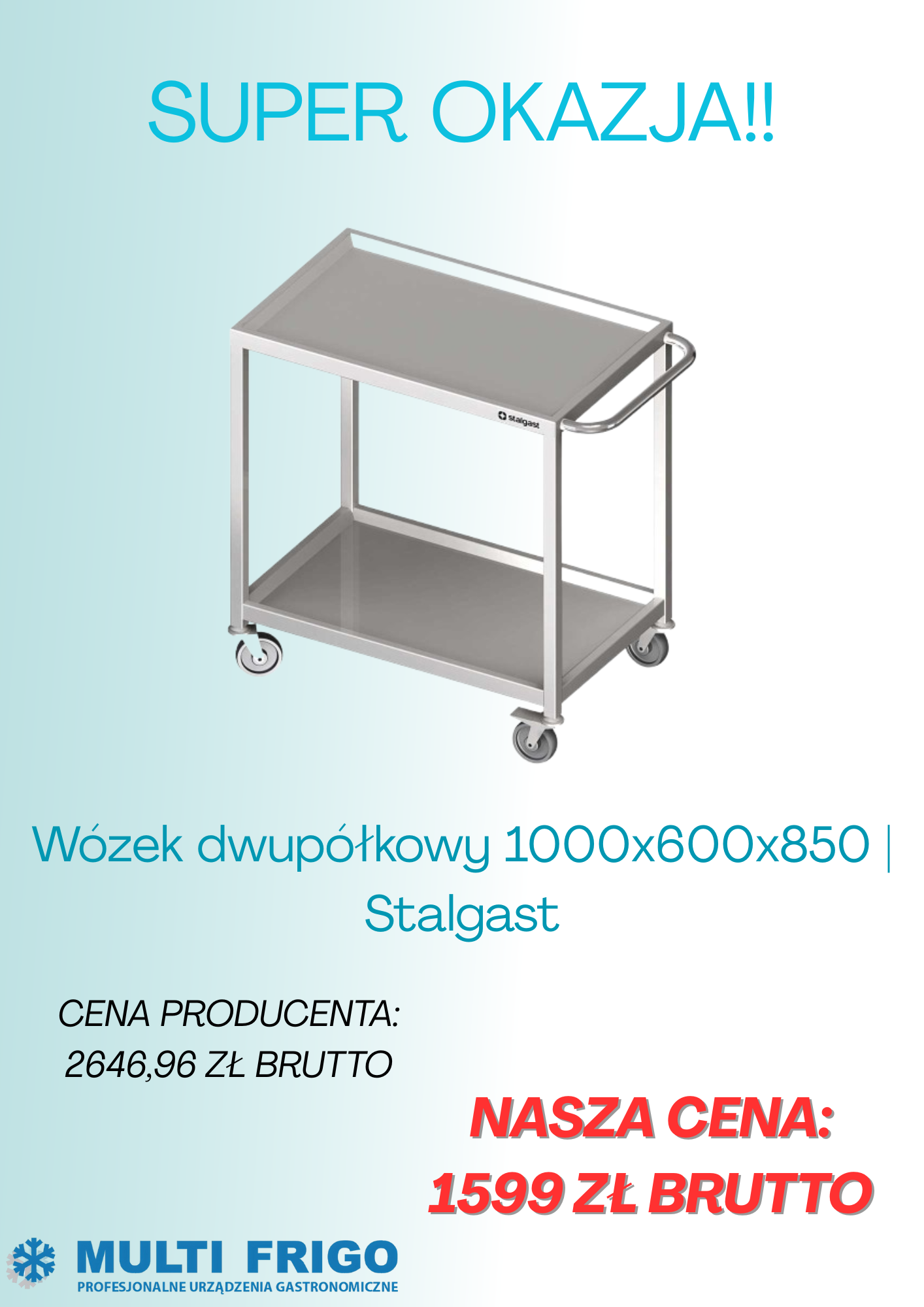 Wózek 2 półkowy